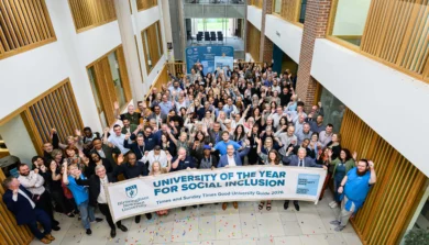 Birmingham Newman University celebrating University of the Year for Social Inclusion 2026