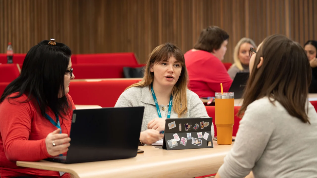 Applied Arts and Humanities students in lecture room