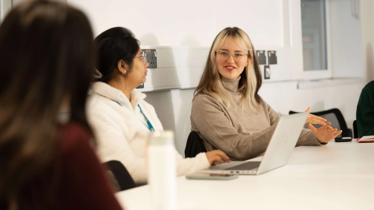 Counselling studies students in class