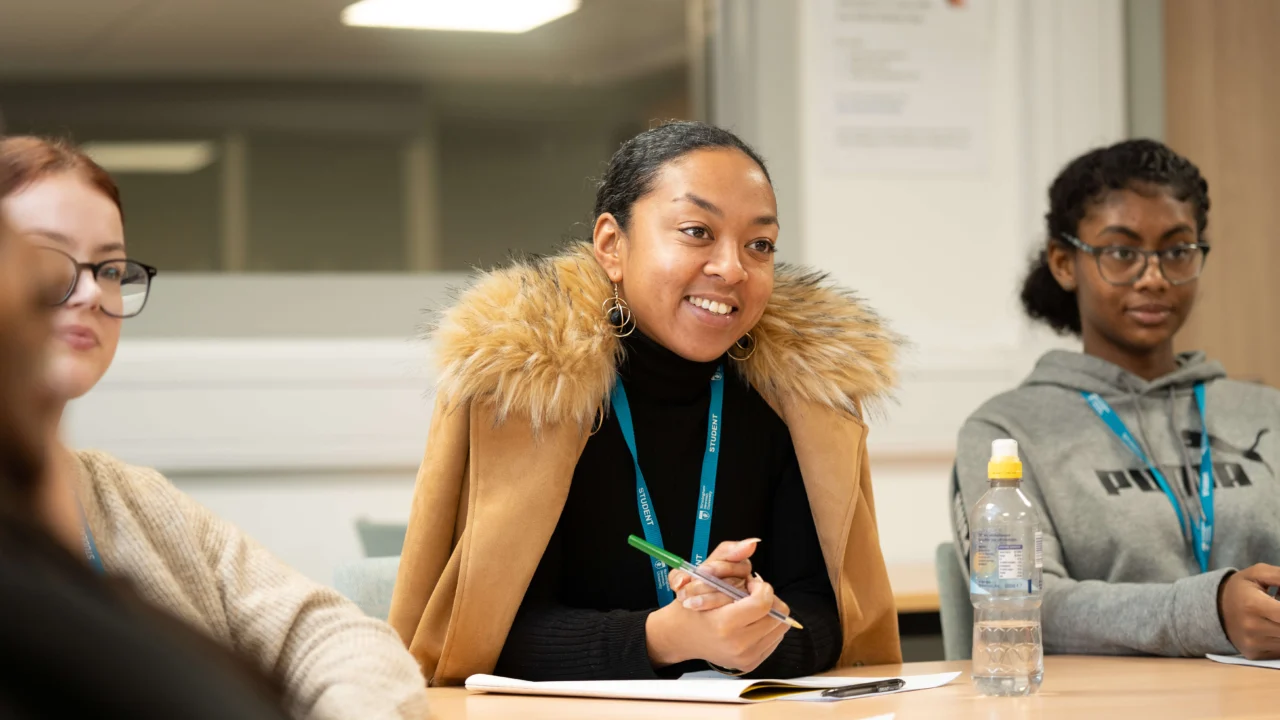 Counselling studies students in class