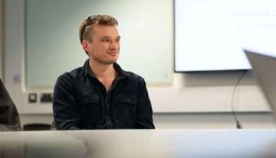 Counselling studies student in class