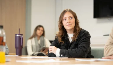 Counselling and Psychotherapy students in class