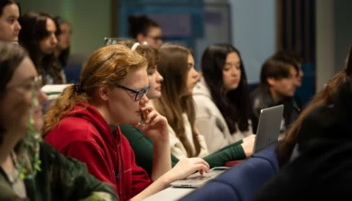 History students in lecture theatre