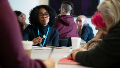 Students in classroom sitting at desk