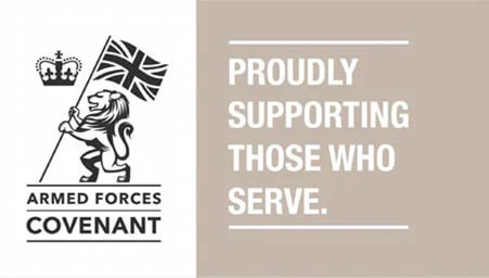 Armed Forces Covenant. Proudly supporting those who serve