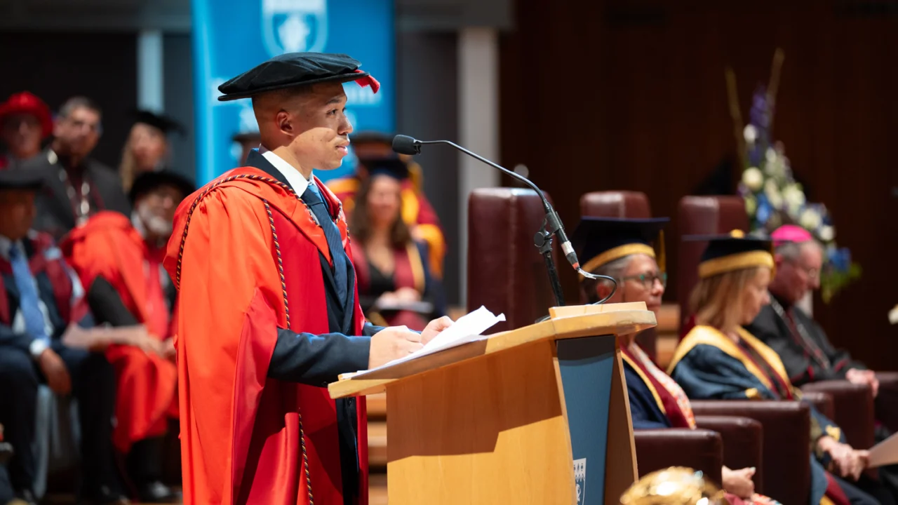 Honorary Graduates - Joe Fraser speech
