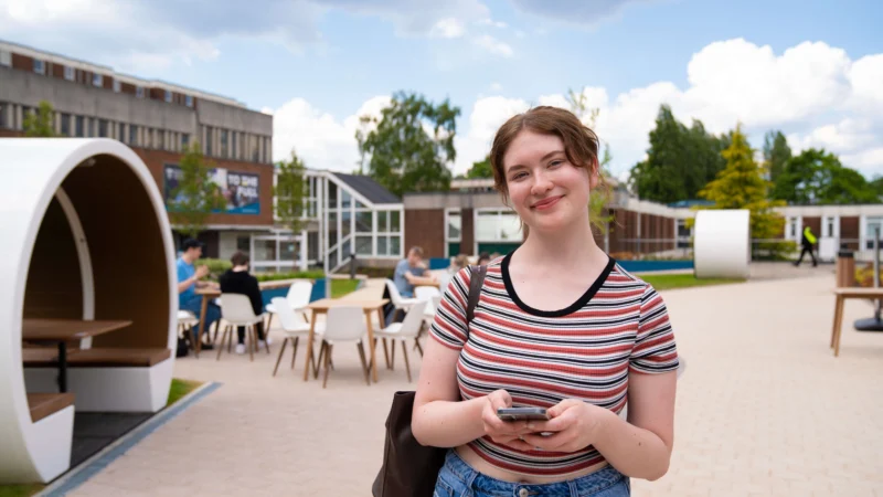 Student welcome in the quad