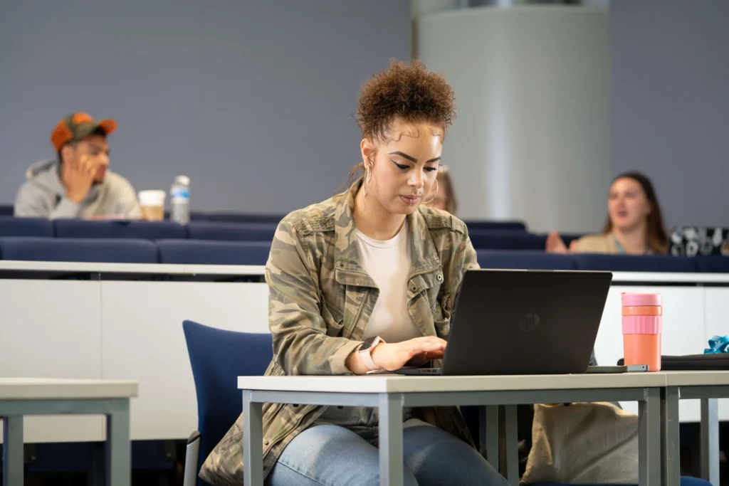 Criminology - student in lecture