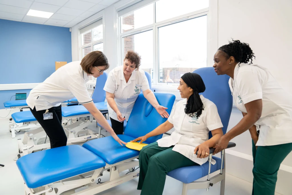 Occupational Therapy students lifting exercise