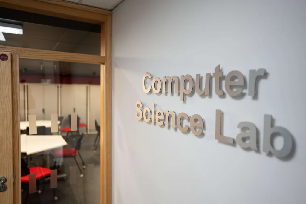 Computer Science Lab sign