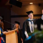 Graduating at Birmingham Newman Graduation ceremony