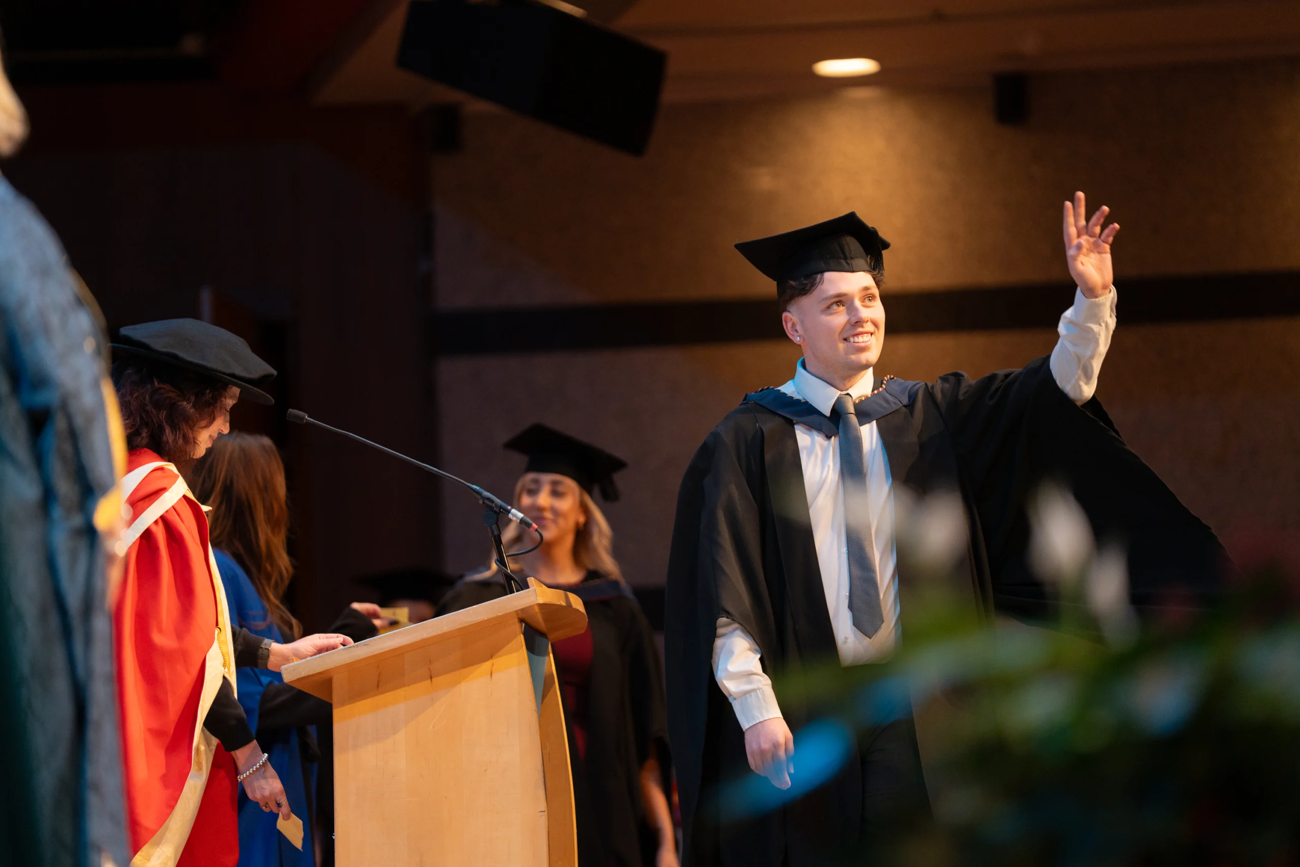 Graduating at Birmingham Newman Graduation ceremony