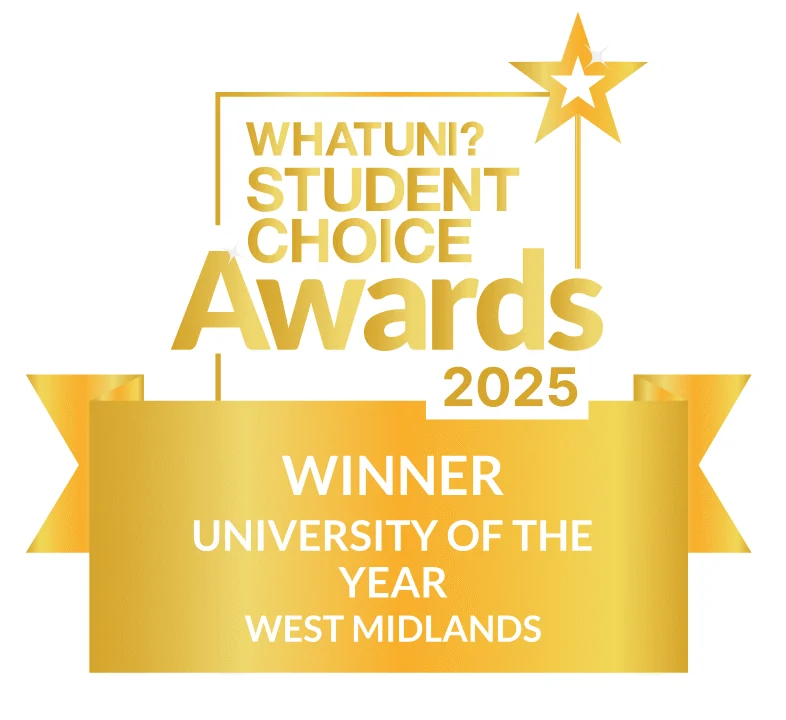 WhatUni? Student Choice Awards 2025 winner university of the year west midlands