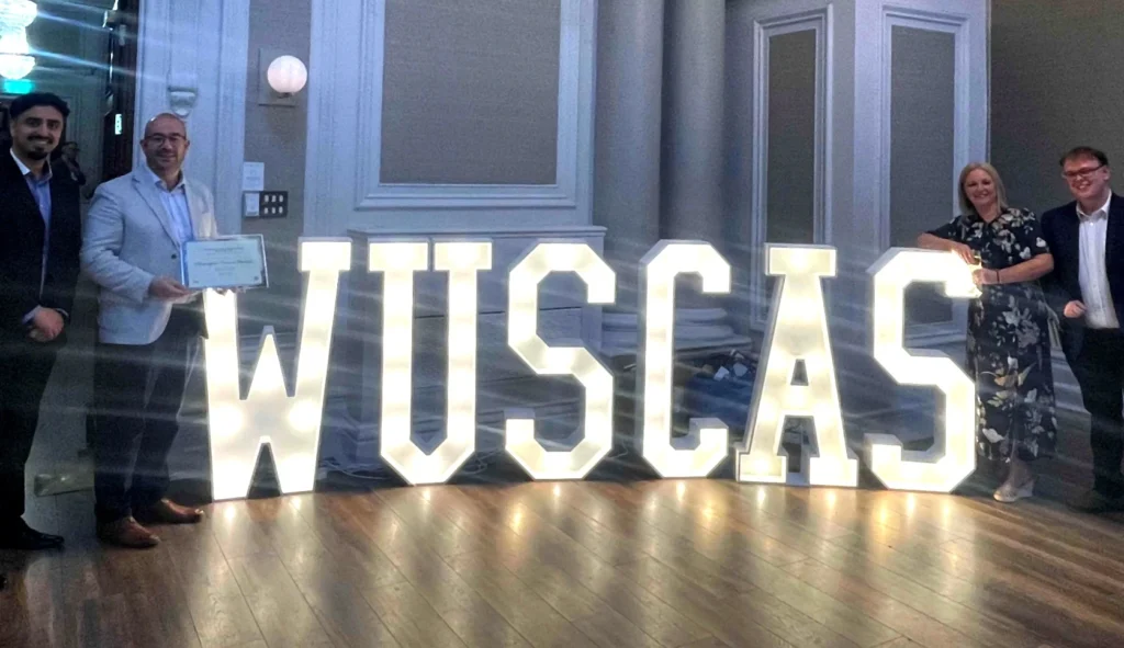 WUSCAS large letters display
