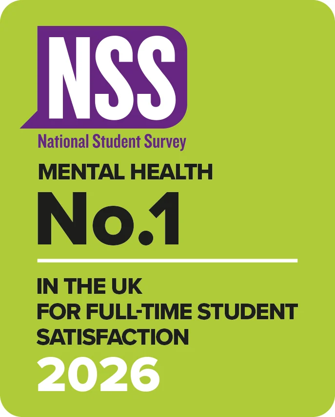NSS National Student Survey. Mental Health Adult Nursing No.1 in the UK for full-time student satisfaction 2026