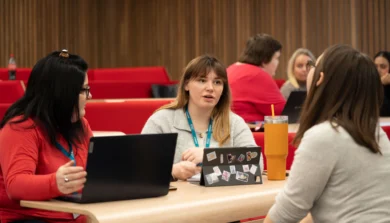 Applied Arts and Humanities students in lecture room